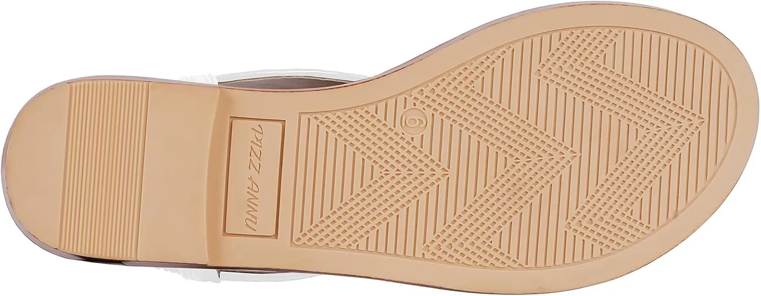 Dress Beach Gladiator Sandals with Slingback PIZZ ANNU series surge chief forefront Women's Flat Sandals Elastic Strappy Thong Ankle Strap Summer 