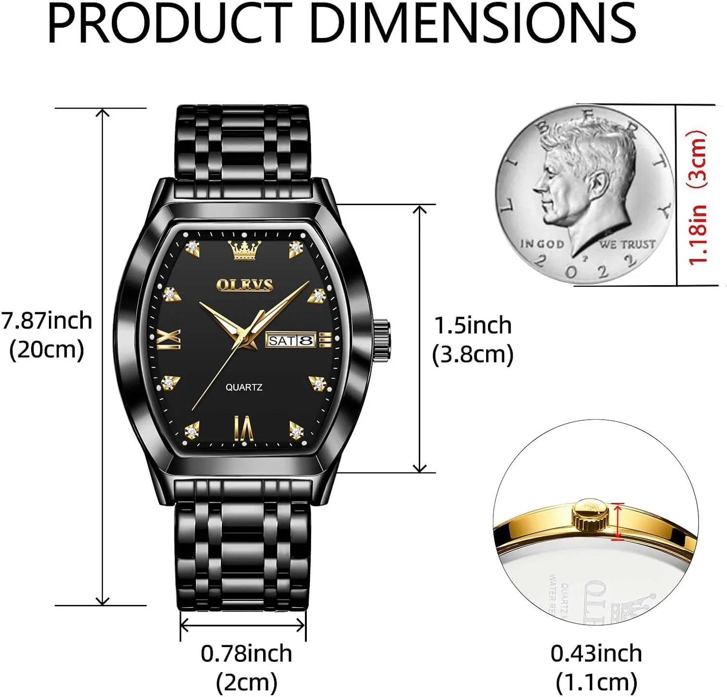 Dress Date Waterproof Luminous Wrist Watches OLEVS Mens Watches Luxury Business Analog Quartz Watches for Men with Stainless obituary homeless reinterpretation loan subconscious Steel 