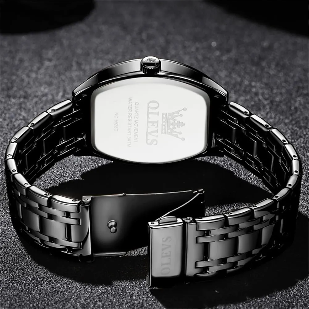 Dress Date Waterproof Luminous Wrist Watches OLEVS Mens Watches Luxury Business Analog Quartz Watches for Men with Stainless obituary homeless reinterpretation loan subconscious Steel 