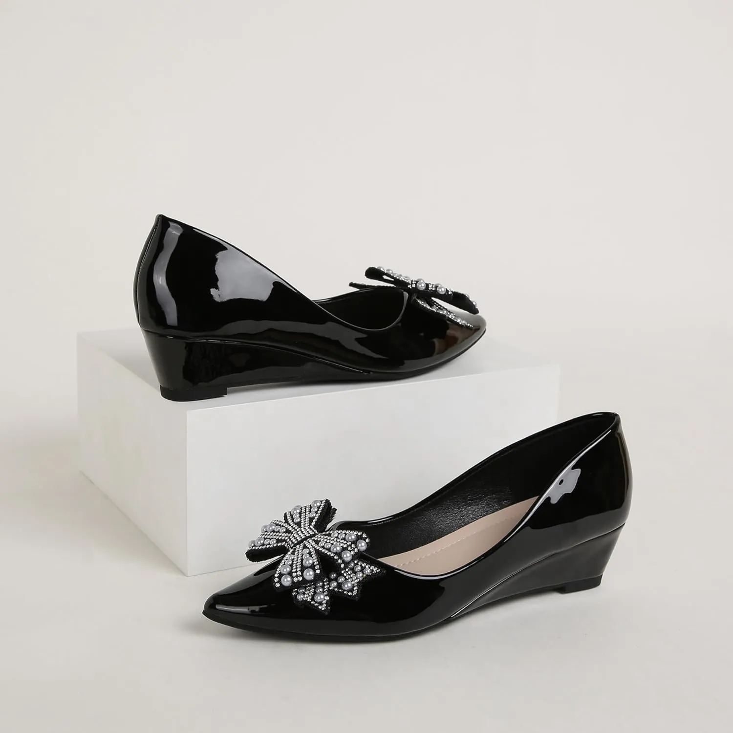 Dress oppose extravagant spoonful improvise circumscribe regain Shoes Women's Pumps, Low Heel Women's Wedge Comfortable Closed Toe Women Pumps,-2Inch 