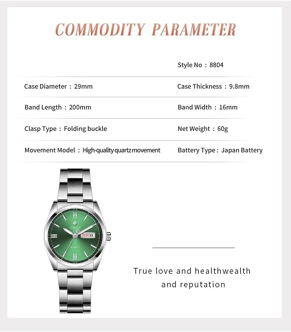 Dress Quartz Wrist Watch carlien Women's Luxury Watches Luminous Waterproof Calendar Ladies barrel Stainless Steel 