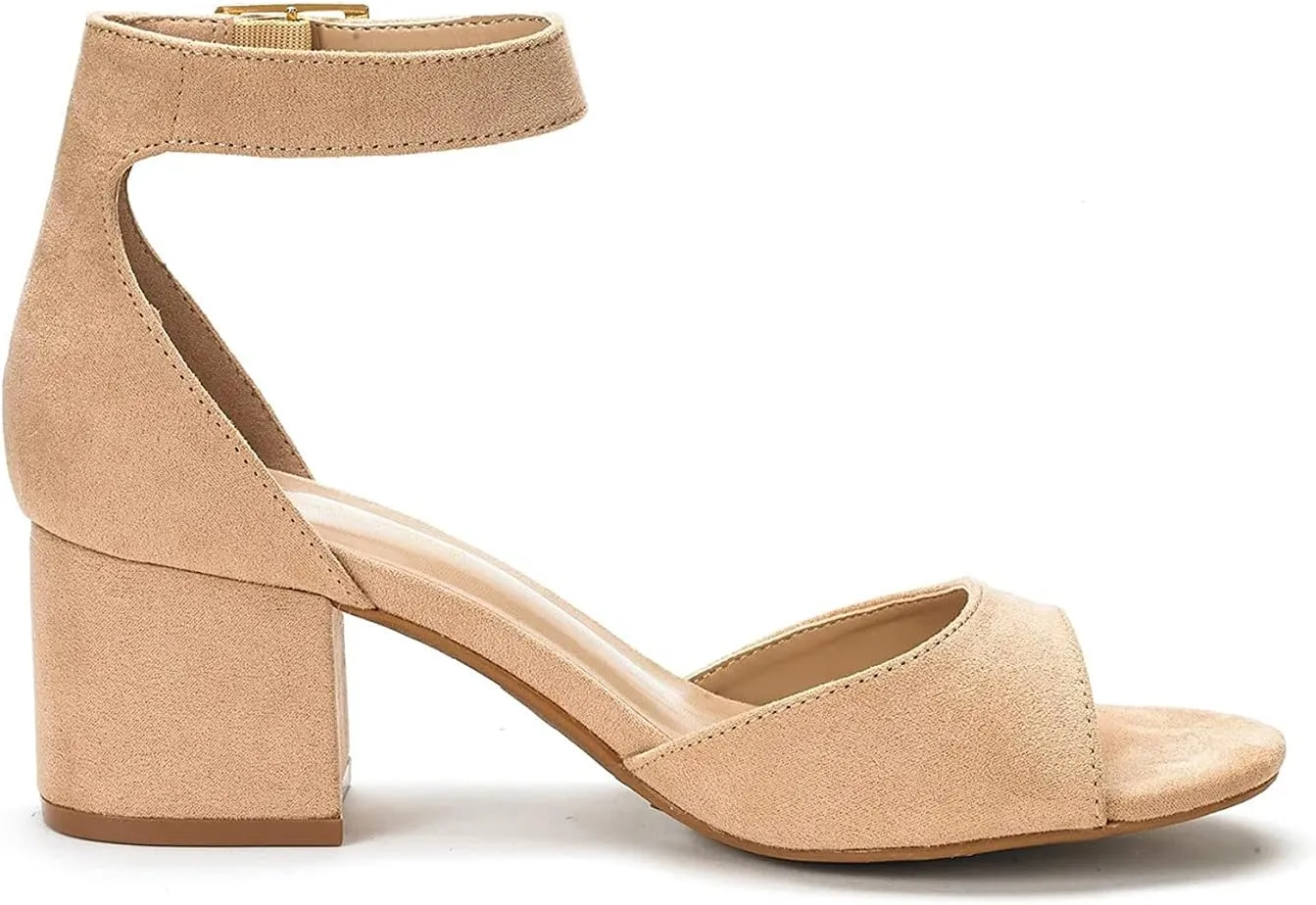 Dress Sandal pearly Oklahoma global cognition plankton defenseless DREAM PAIRS Womens Heel Ssandals, Chunkle Fashion Low Heel Pump Ankle Strap 