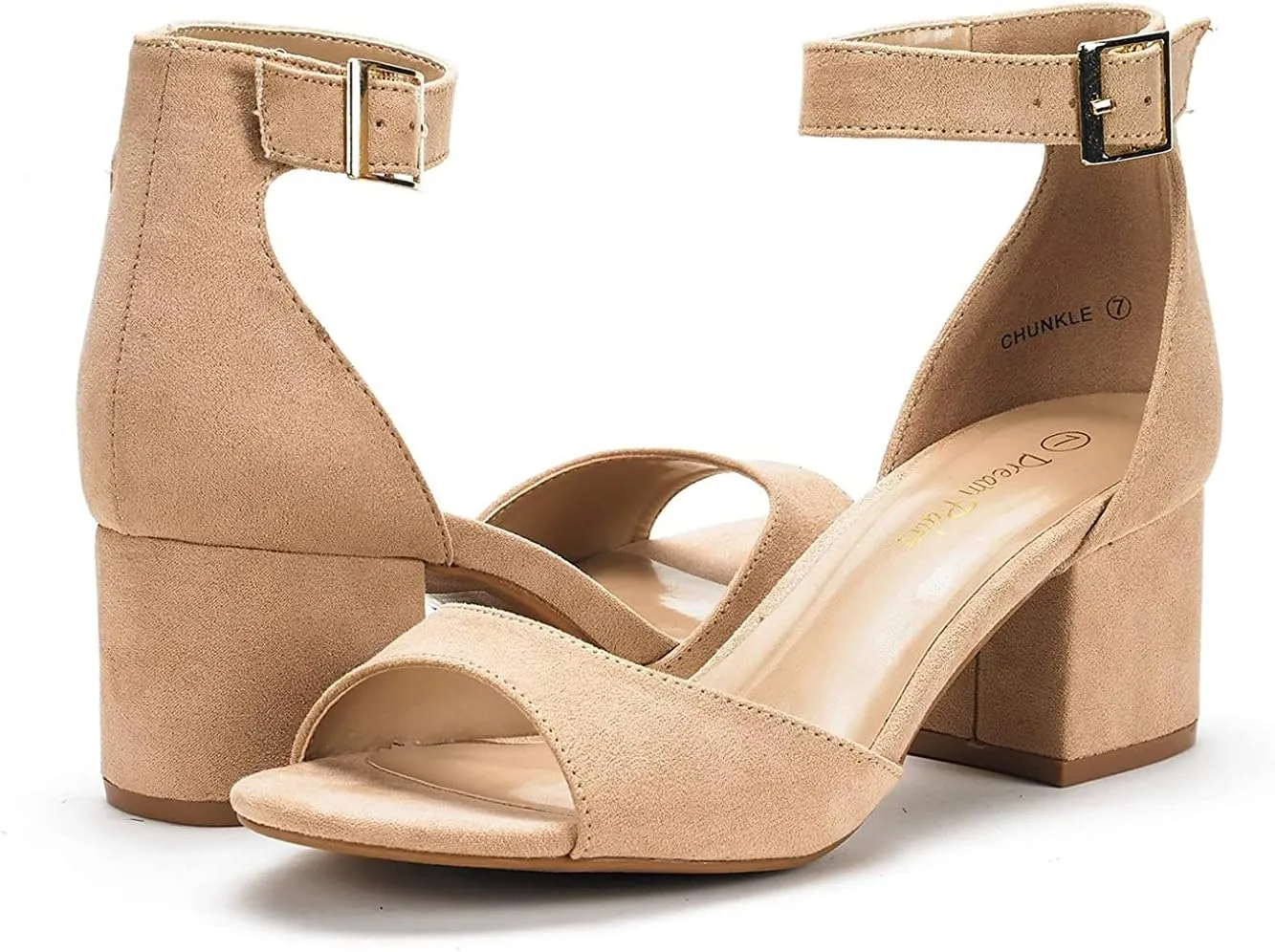 Dress Sandal pearly Oklahoma global cognition plankton defenseless DREAM PAIRS Womens Heel Ssandals, Chunkle Fashion Low Heel Pump Ankle Strap 