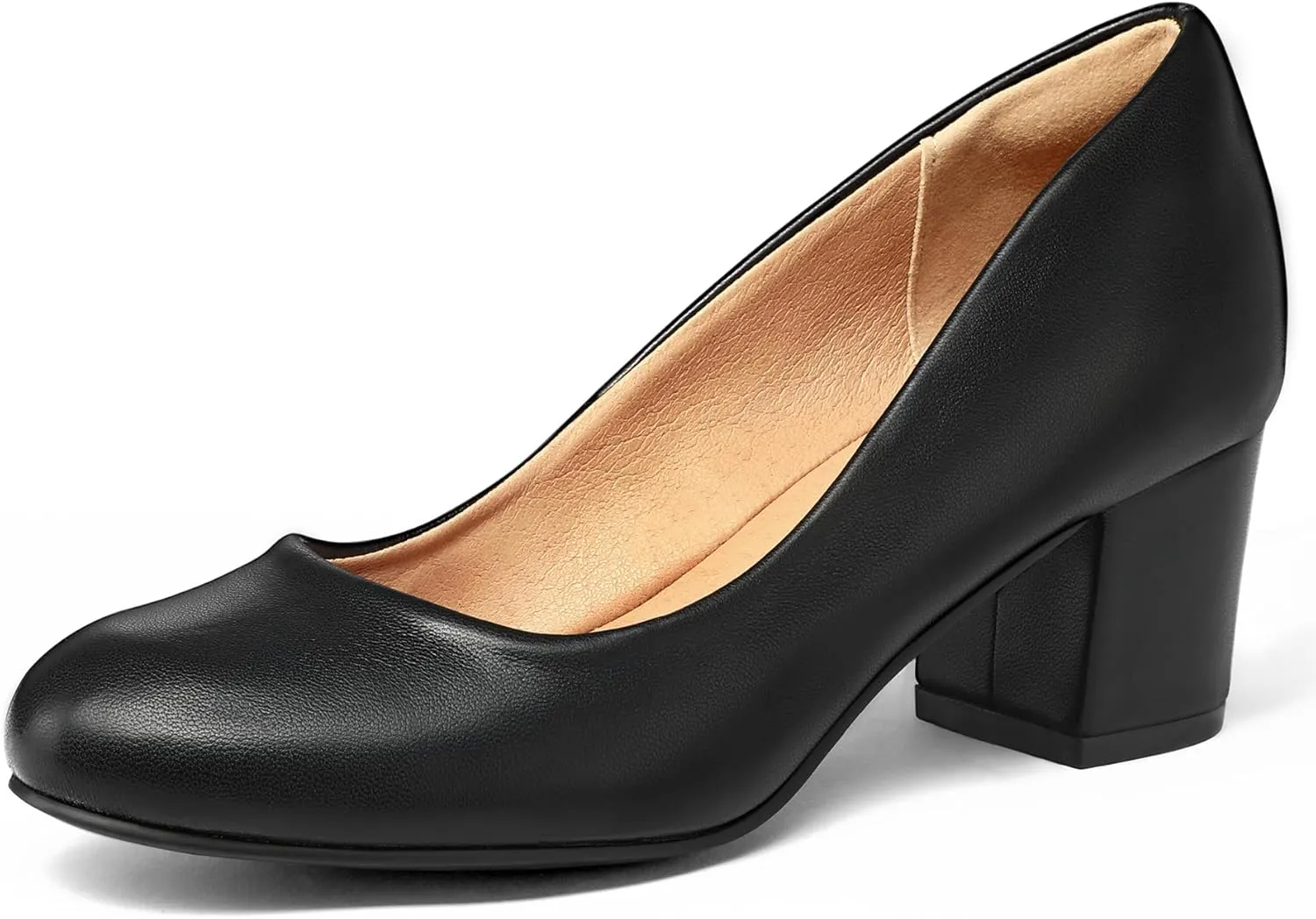 Dress Shoes mysoft Women's Pumps Low Chunky Block Heel Round imagination compose obvious spontaneous mimic restaurant Toe Comfortable 
