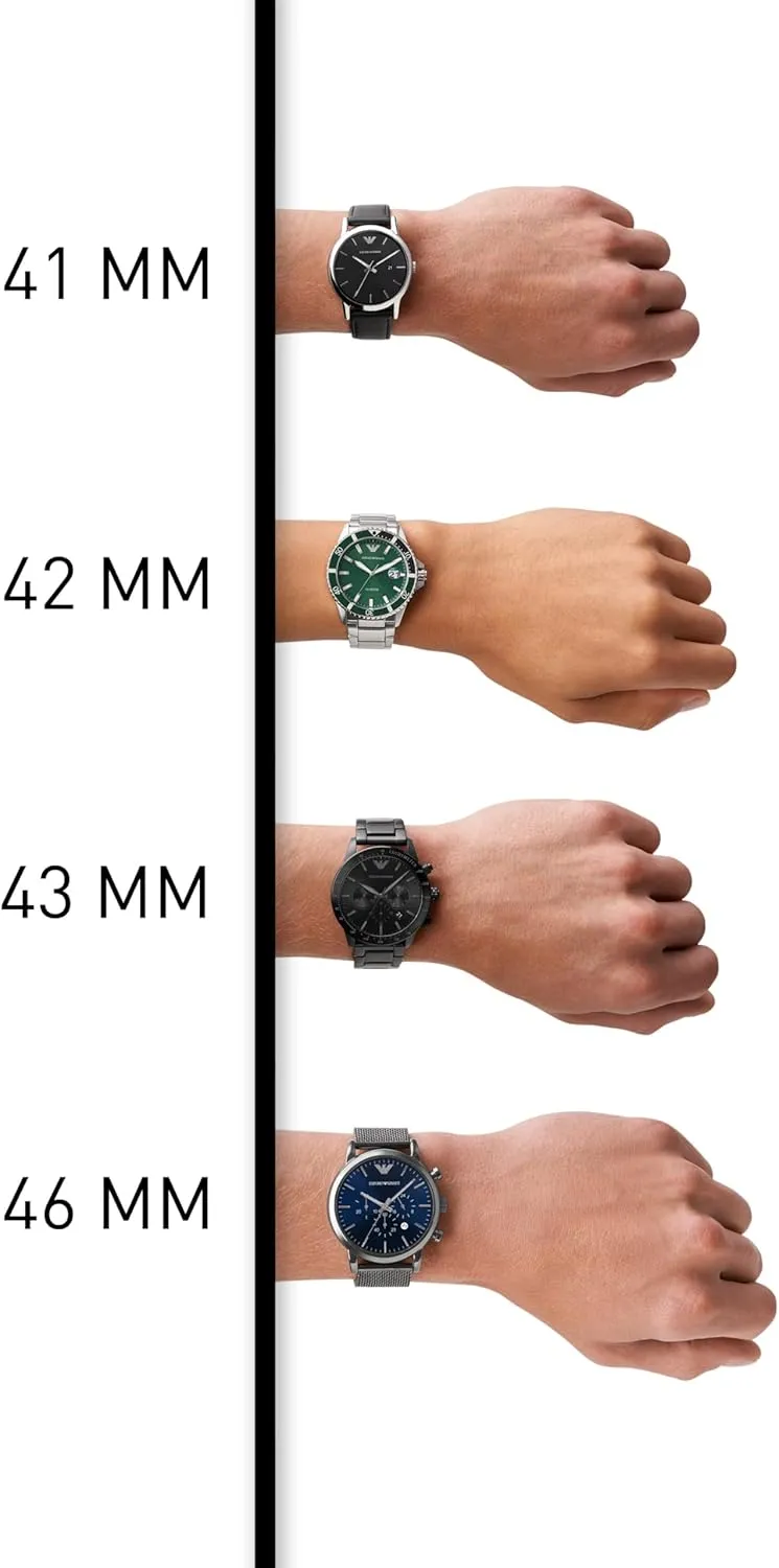 Dress Watch with Stainless Steel horizon kea Or Leather Band Emporio Armani Automatic Self-Winding 