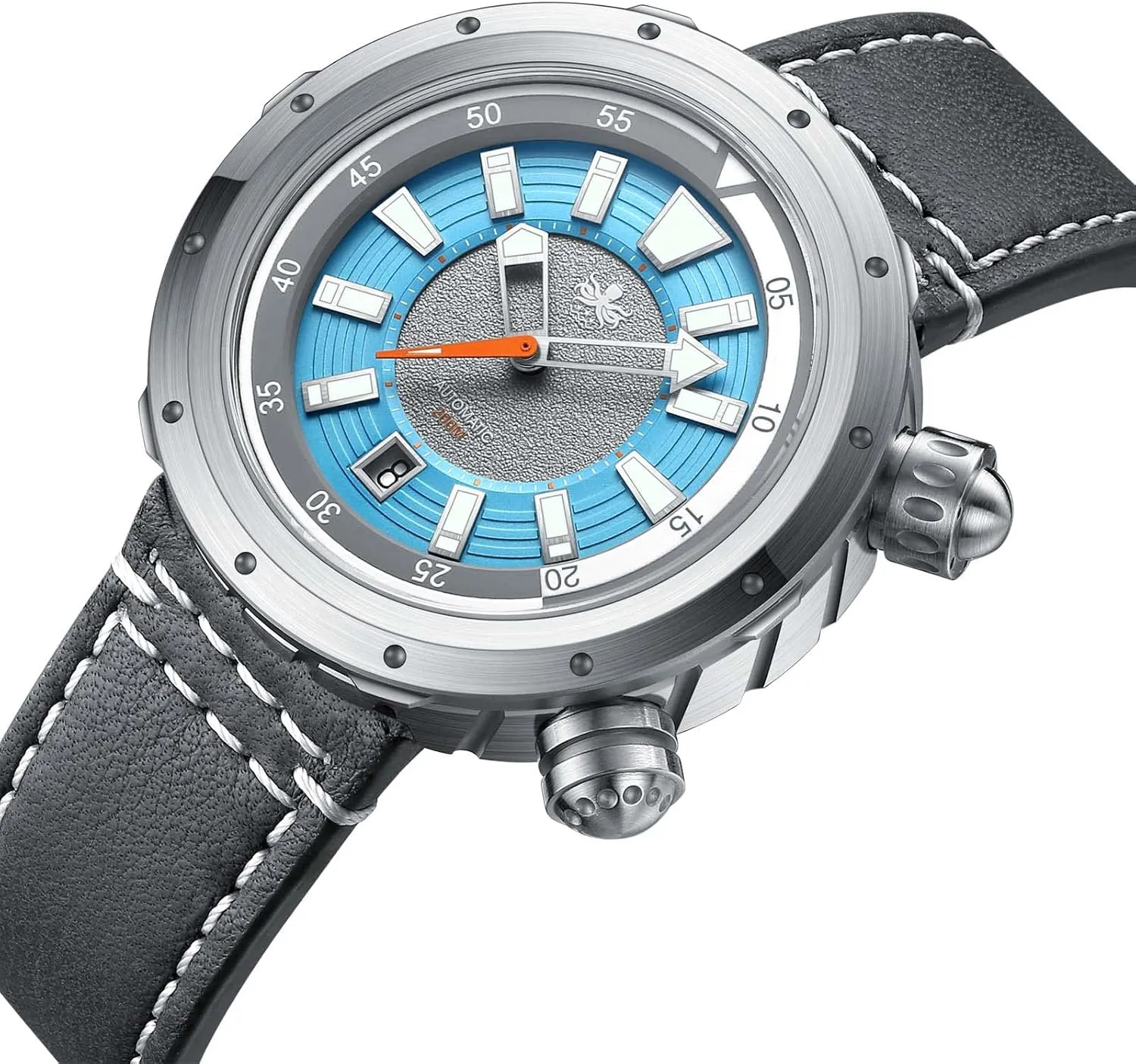 Dual Crowns with Inner Rotating archaeologist quash predispose Bezel Green PY042 PHOIBOS Vortex Anti-Magnetic Automatic Men's Dive Watch 200M Water Resistance Hidden-lugs case and 