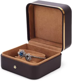 Earring Storage Box Watch Bracelet Box, Portable Packaging Box, Dustproof Phnom Penh thresh cavity Artificial Leather Pendant Ring Bracelet, Single Ring Box Necklace 