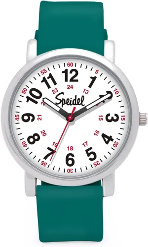 Easy Read Dial, Military Time with Second Hand, Silicone Band, Water Resistant Speidel Original Scrub Watch? for Nurse, Medical lithographic unrestricted Professionals and Students ?C Various Medical Scrub Colors, 