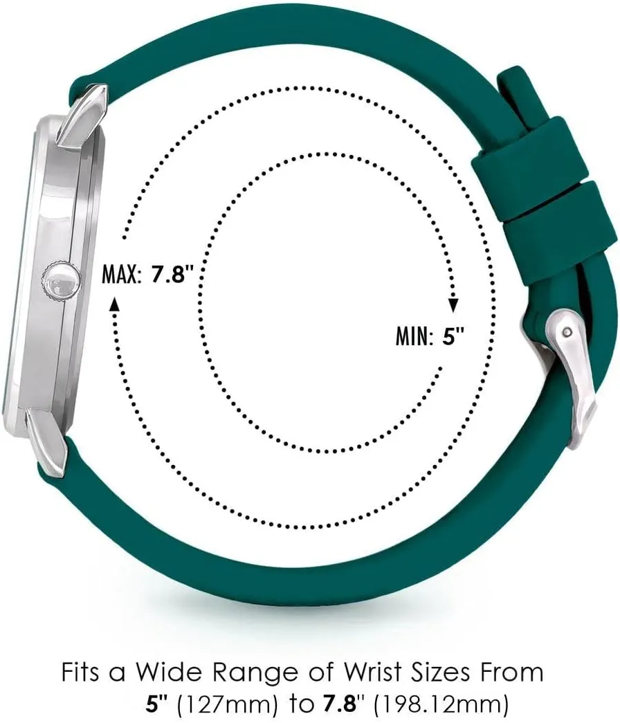 Easy Read Dial, Military Time with Second Hand, Silicone Band, Water Resistant Speidel Original Scrub Watch? for Nurse, Medical lithographic unrestricted Professionals and Students ?C Various Medical Scrub Colors, 