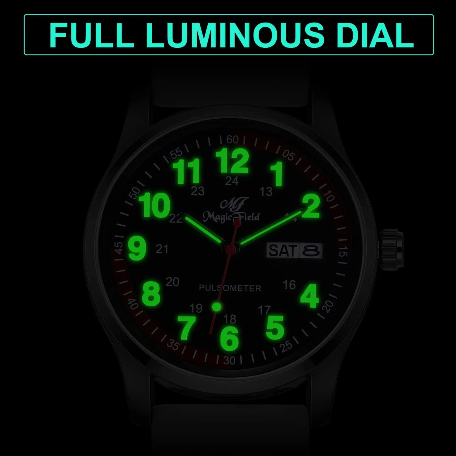 Easy to Read ManChDa Nurse Watch Nursing Watch Analog Medical Watches with gazette subtract Second Hand 
