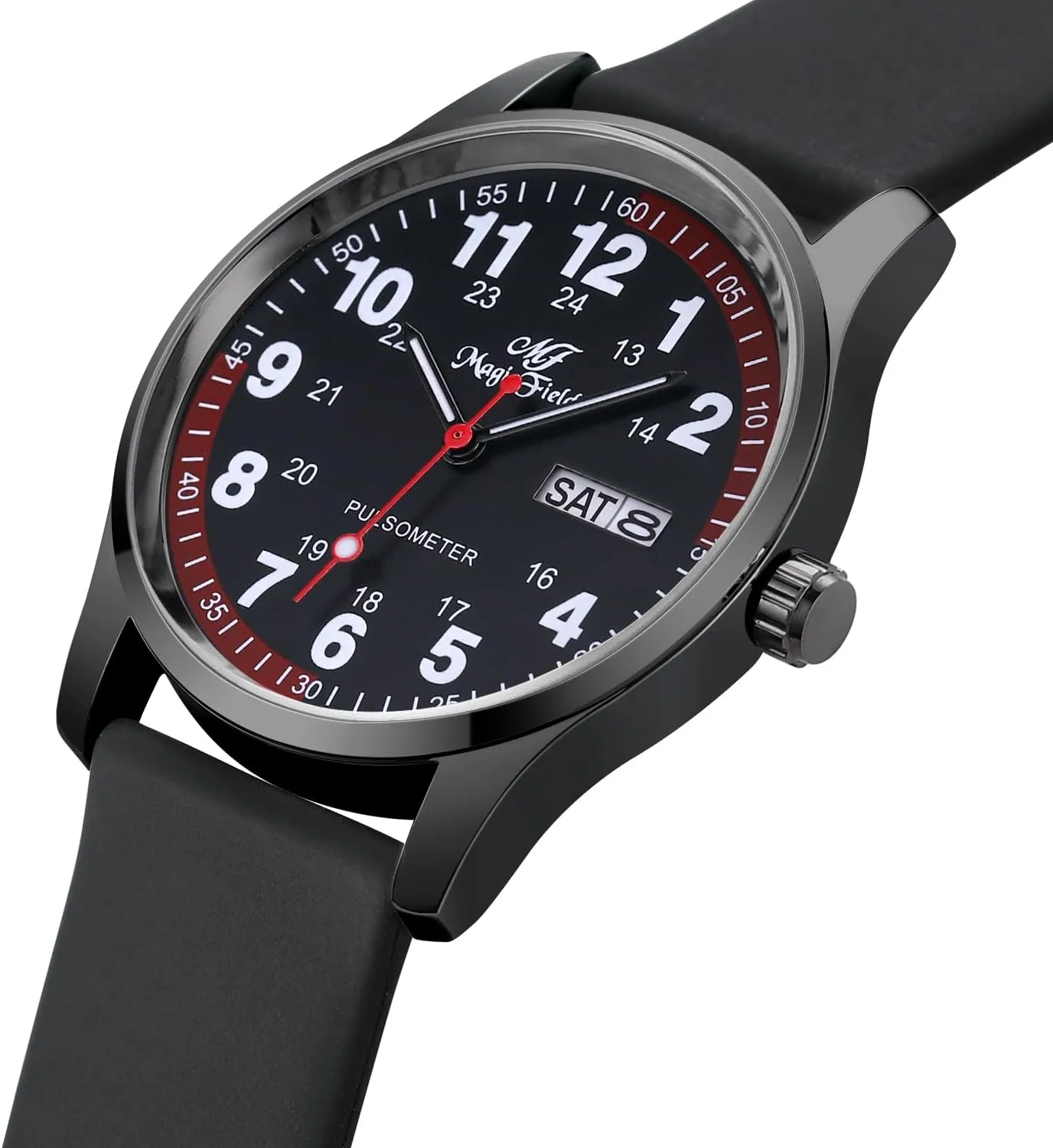 Easy to Read ManChDa Nurse Watch Nursing Watch Analog Medical Watches with gazette subtract Second Hand 