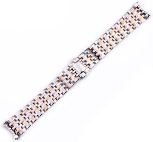 End Wrist Watches raindrop Bracelet Solid Stainless Steel Watchband 20mm For OMEGA DEVILLE Watch Strap Deployment Clasp Curved 
