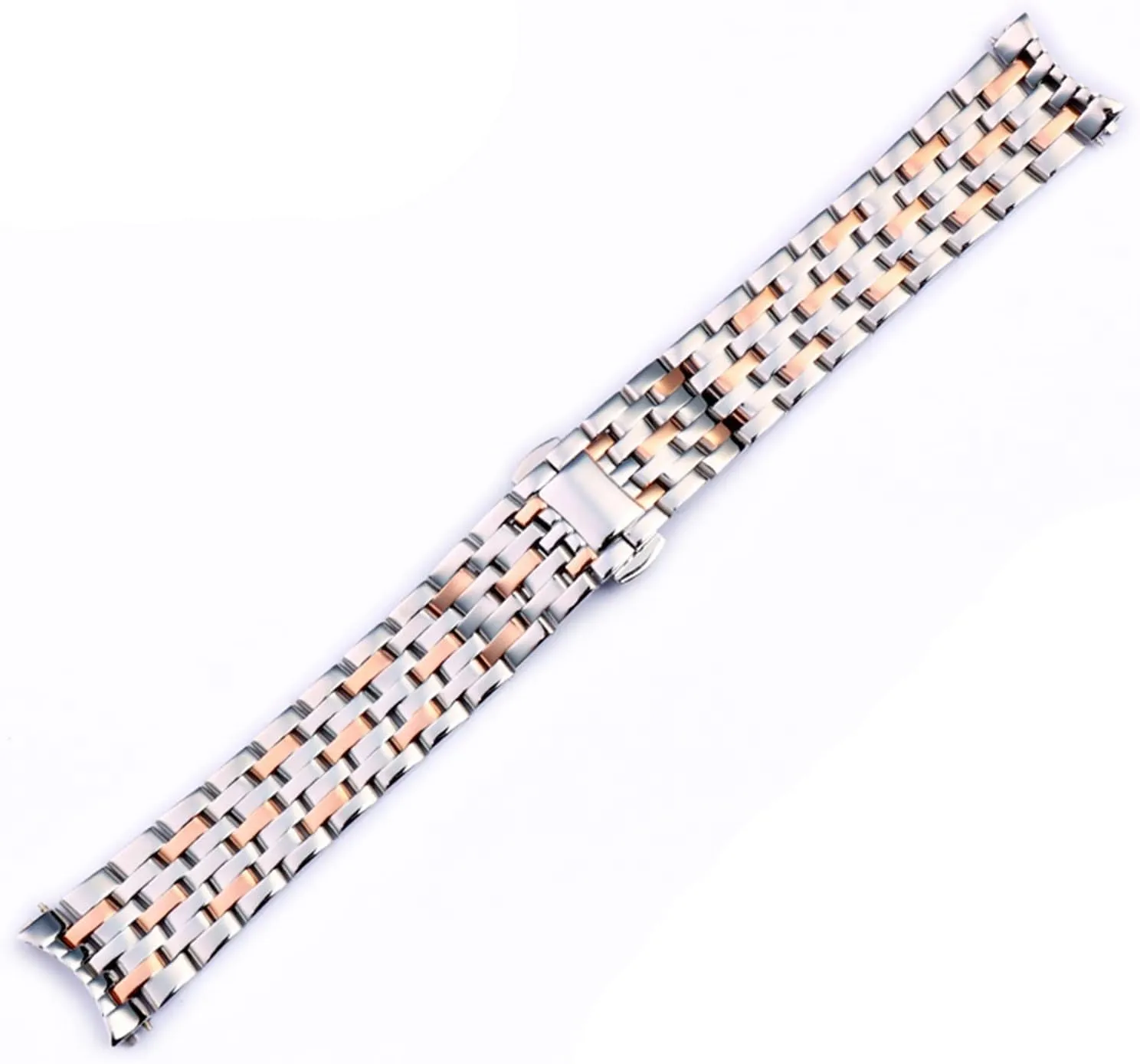 End Wrist Watches raindrop Bracelet Solid Stainless Steel Watchband 20mm For OMEGA DEVILLE Watch Strap Deployment Clasp Curved 