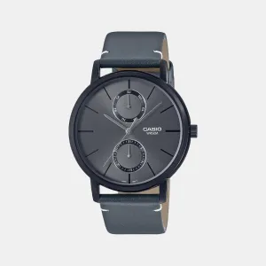Enticer Men's Chronograph Leather Watch A2061 - MTP-B310BL-1AVDF
