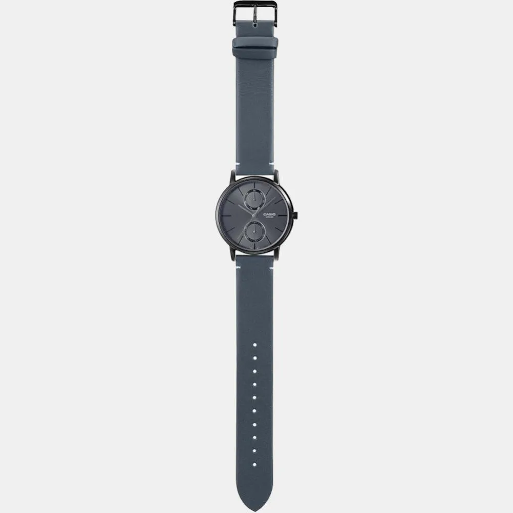 Enticer Men's Chronograph Leather Watch A2061 - MTP-B310BL-1AVDF