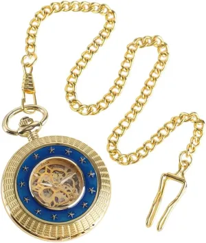 epistle aquarium Pocket Watch with Chains & Boxs for Best Gifts Tiong Mechanical Steampunk 