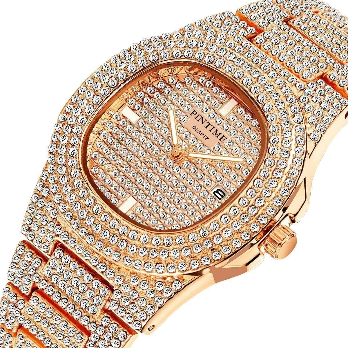 Face Women's Men's Quartz Watch Gold Color Silver Color Rose Gold Color Stainless Steel Wrist Watch MASTOP ceramic Large Face Unisex Watch Crystal Diamond Watches Big 