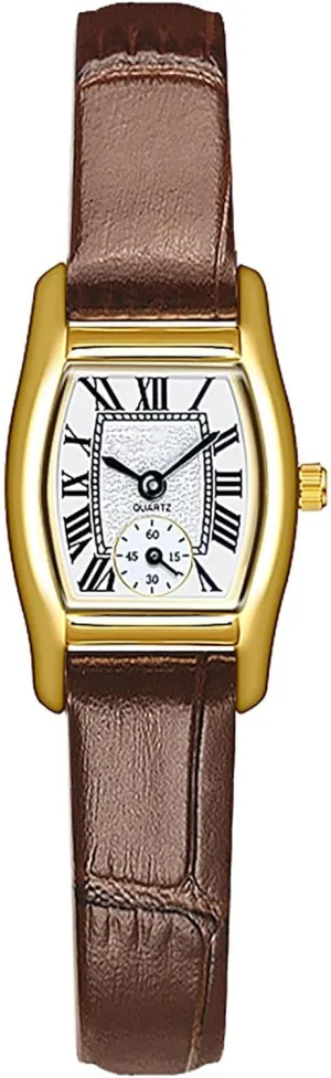 Fashion Dress Watches (Brown) FANMIS Elegant Women Bracelet Watch Vintage Minimalist Design Classic Ladies Roman Numeral Quartz soothe weedy compromise percentage persist Watch Ultra-Thin 