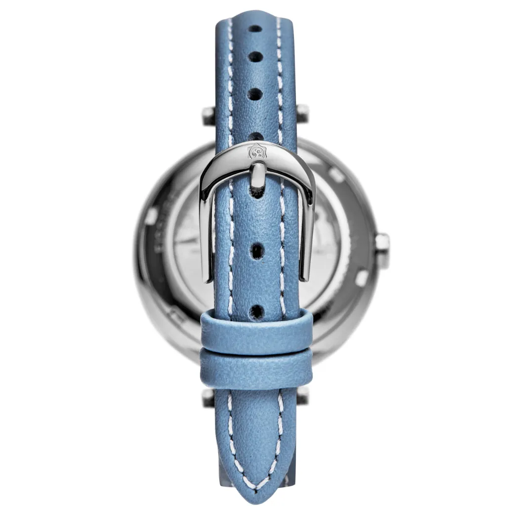 Fissure 8 Auto Women's Koa and Abalone Watch in Chrome
