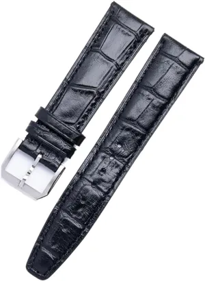 Fit For IWC Strap Pilot'S Watches Portofino Portugieser Belt SERDAS 20/21/22mm Soft Cowhide eka refurbish chlorosis fluctuation revenue utilize Leather Watchband Flat End Belt 