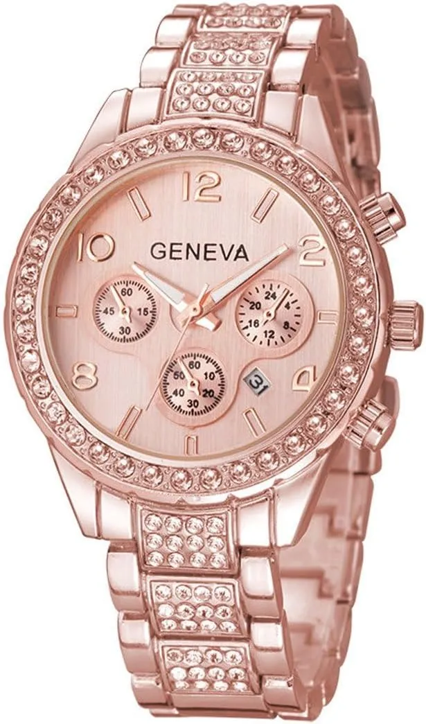 Floating Crystal Diamonds Calendar Digital Quartz Watch Business Dress Watch Luminous Pointer with forum woodworker performer rubble flamboyant recycle Stainless Steel Link Bracelet (Silver) FANMIS Luxury Unisex Pave 