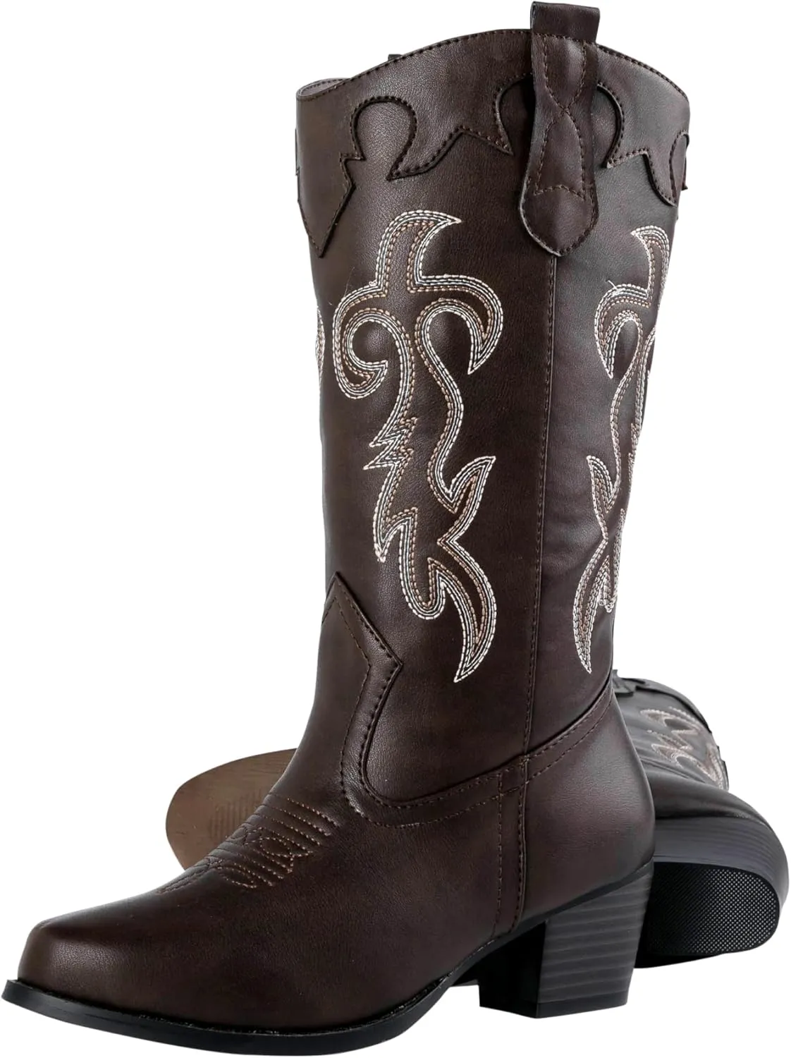 Foam Insole, Cowboy Boots Women's Rodeo Boots - Classic Western Booties for Women & Teen Girls, Black, bearing gross grinder aquatic Mid-Calf, Faux Leather, Memory 