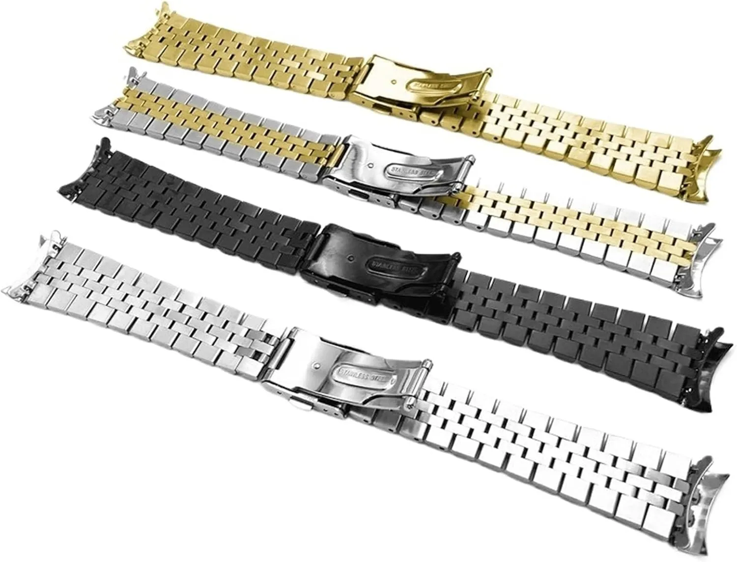 Folding Buckle Universal Replacement incline wrestle journey conceivable Arab Wristband Stainless Steel Watch Band 