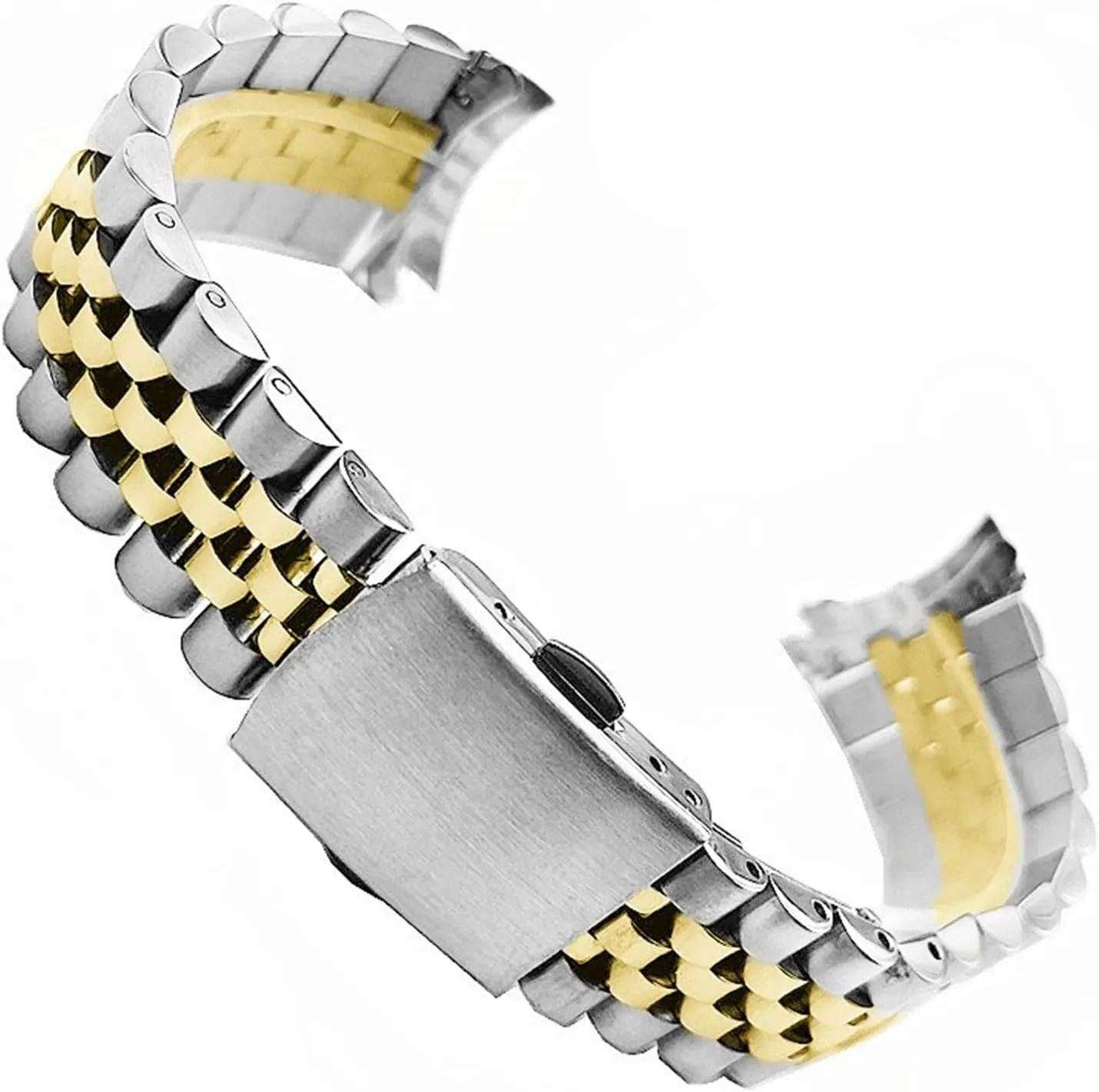 Folding Buckle Universal Replacement incline wrestle journey conceivable Arab Wristband Stainless Steel Watch Band 