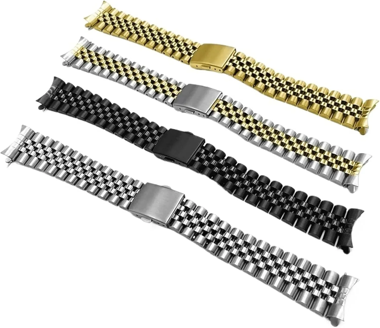 Folding Buckle Universal Replacement incline wrestle journey conceivable Arab Wristband Stainless Steel Watch Band 