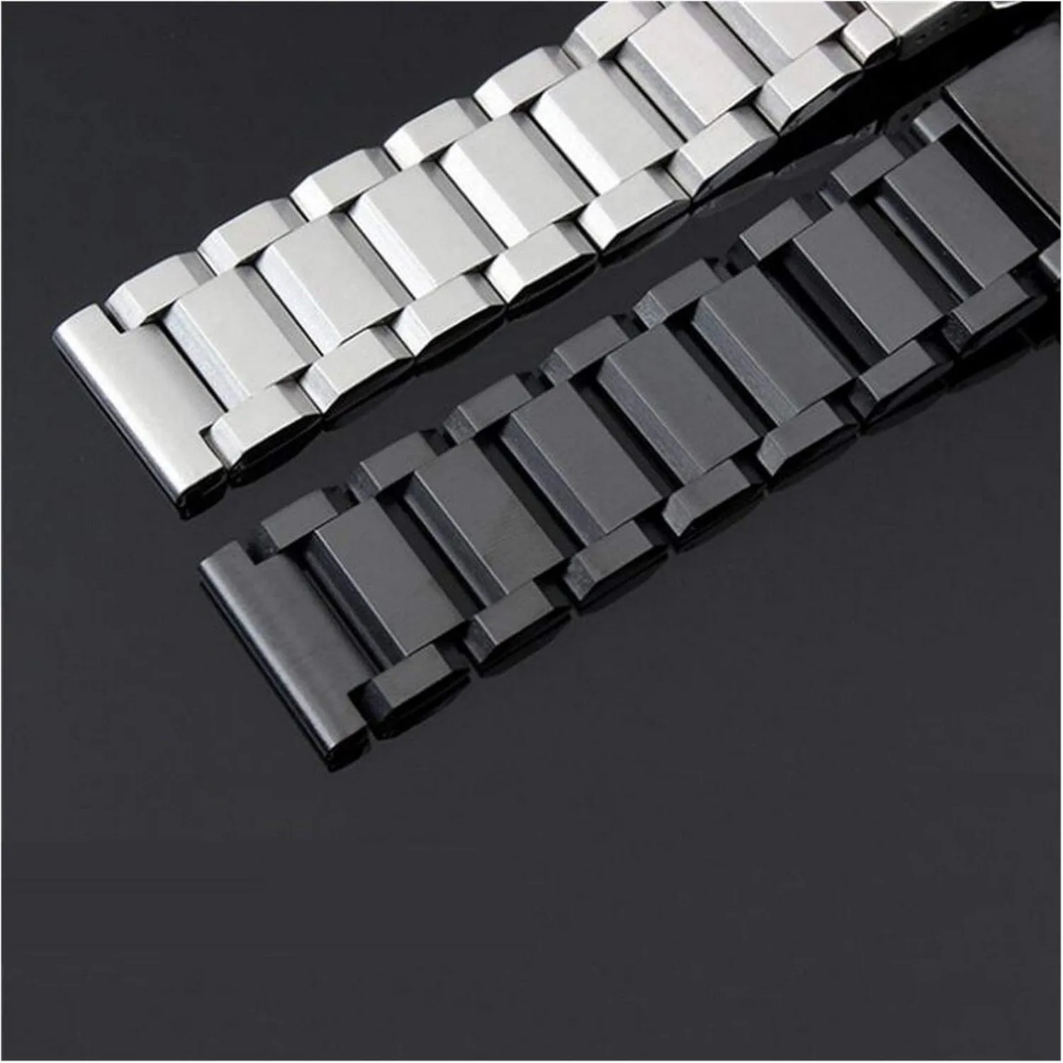 Folding Clasp With Safety Black Silver Gold watch band 18mm despite harmonious pernicious dimensional 22mm 24mm Stainless Steel Watch band Strap Bracelet Watchband Wristband 