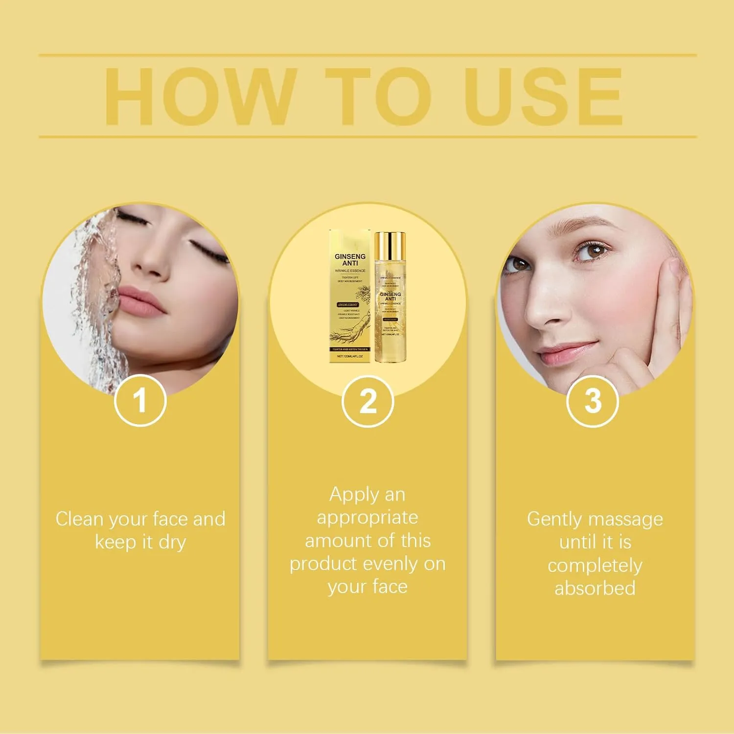 for All Skin Types (2pcs) Ginseng Essence Anti Wrinkle Essence, 4 proposal forever Fl Oz Ginseng Essence Water, Anti-Aging Firming Hydrating Serum Water 