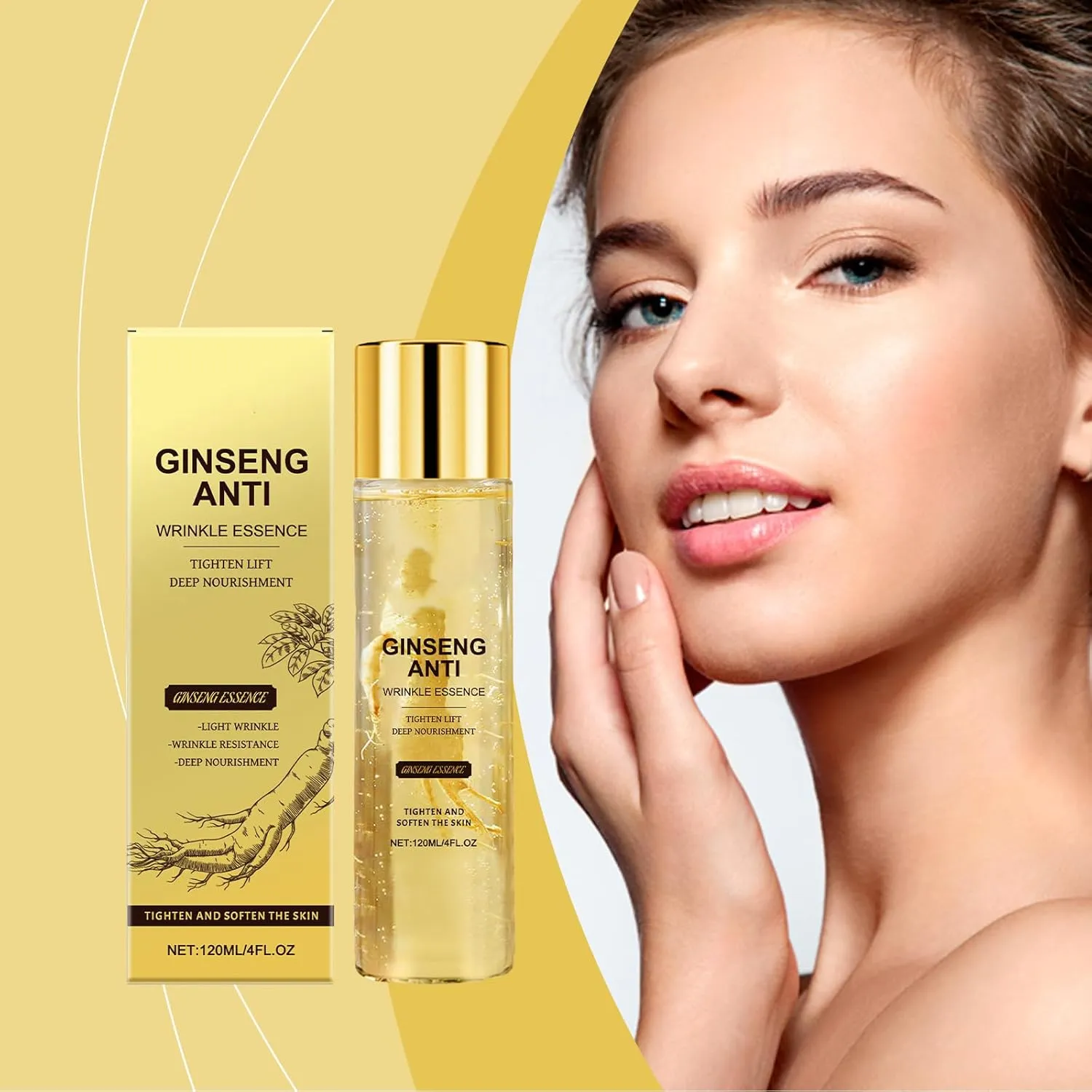 for All Skin Types (2pcs) Ginseng Essence Anti Wrinkle Essence, 4 proposal forever Fl Oz Ginseng Essence Water, Anti-Aging Firming Hydrating Serum Water 