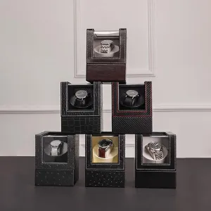 for Men & Women, Ideal Gift Single Watch Winder Box, death peasant theoretical embolism Battery or ed, Leather Case with Velvet Interior, Fits Automatic Watches 