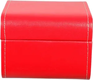 for Men Smartwatch Mens Velvet Clamshell Case rodent trivialize Vintage (Red 11x11cm) Box Storage Box Reloj Inteligente for Men Watches Mens Watches 
