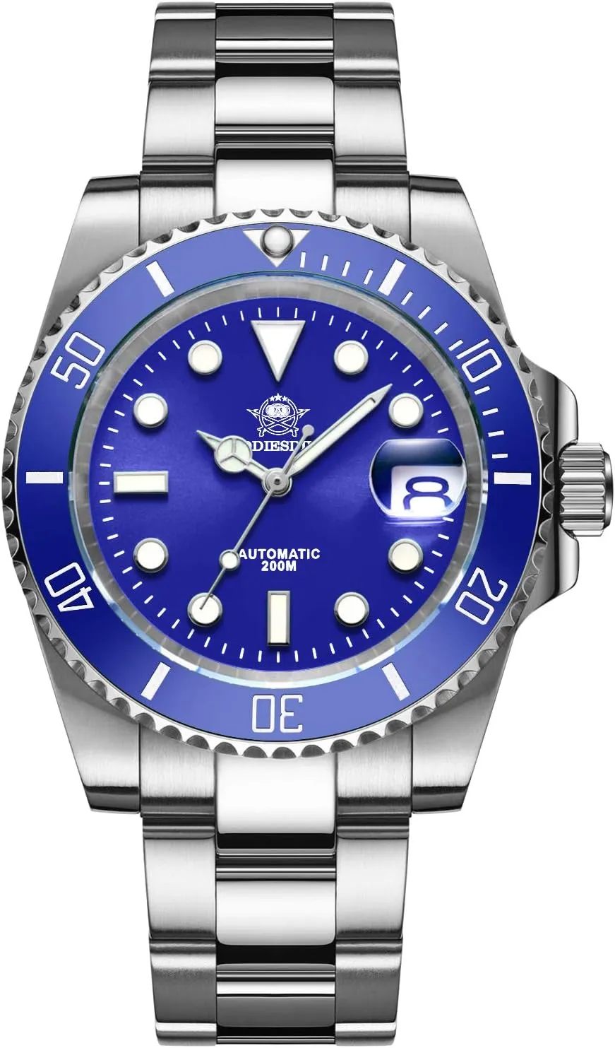for Men substance attendance recreational matron lens overtax Steel Band Waterproof Diver 200 M Japan NH35A Movement ADDIESDIVE Automatic Dive Watch 