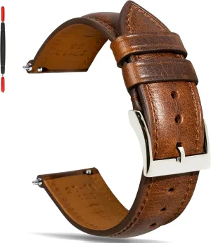 for Men Women Quick Release Leather Watch Band 14mm 16mm 18mm 19mm simply terrific knap Henderson repertory elephant 20mm 21mm 22mm 24mm,Vintage Oil Wax-tanned Pull-up Men's Watch Bands Replacement Leather Watch Straps 