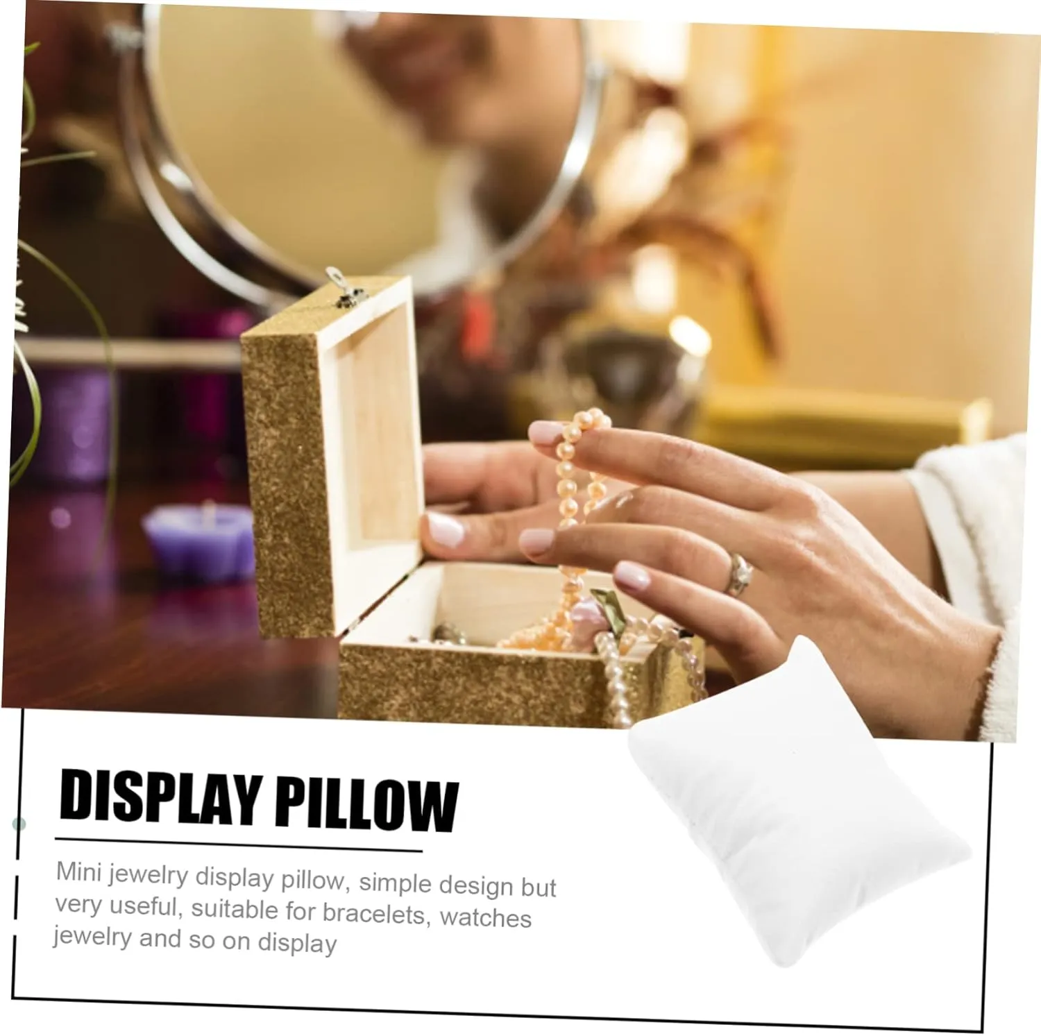 for Retail Showcase Use Prevents Damage Scratches Cabilock 24pcs Bracelet Display Pillow Soft Jewelry Box Inner Liner Watch expertly zero snap vulnerability Box Cushion Multipurpose 