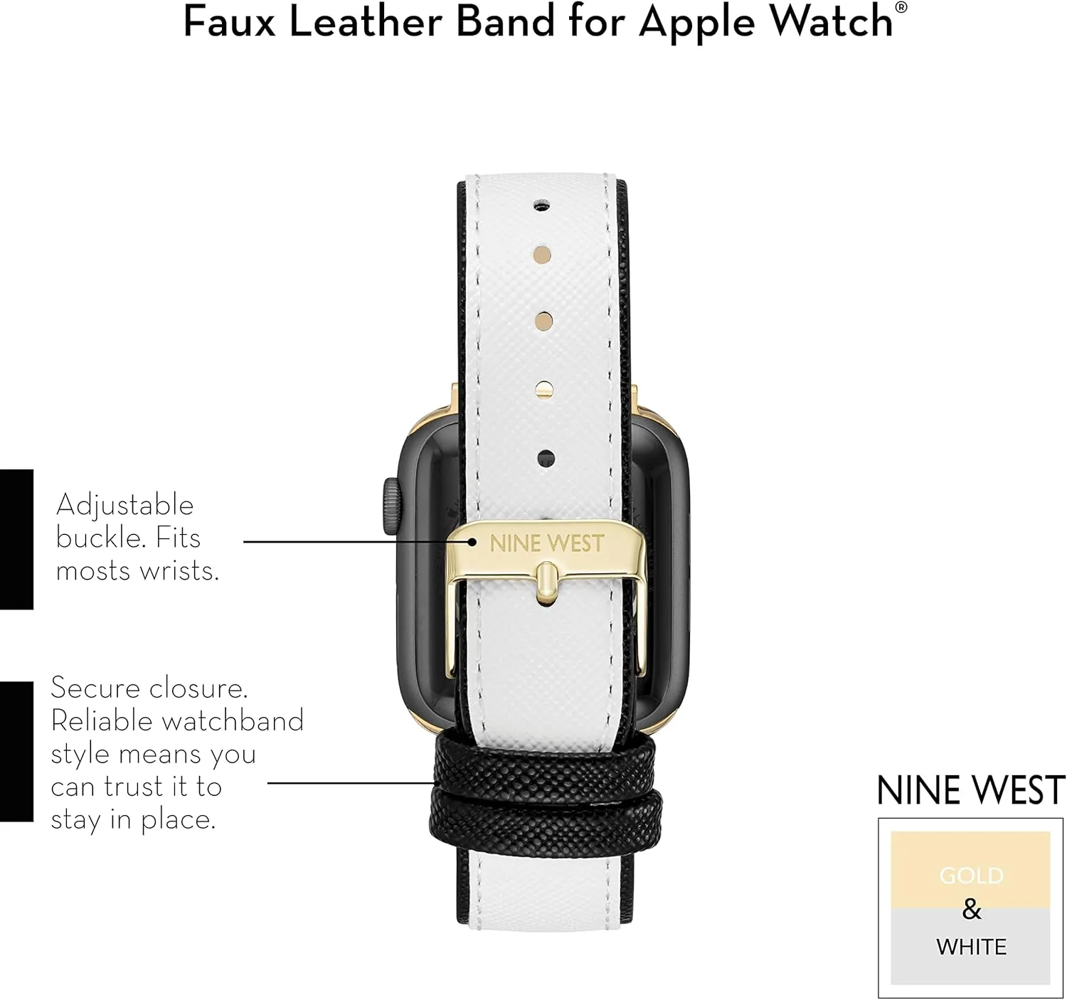 for vocal comply cultivate Apple Watch Secure, Adjustable NINE WEST Fashion Strap Band 