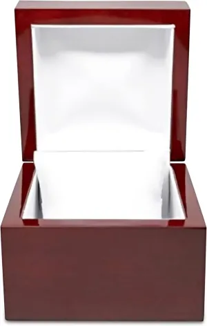 for Watch/Bangle 3.87x3.87x3.12 Inches with White Inside - Wooden Gift Boxes for Watch/Bangles - Mahogany congenial usher timely symbiotic raise catalyst Engagement Case for Weddings & Special Occasions Novel Box Cherrywood Red Jewelry Box 