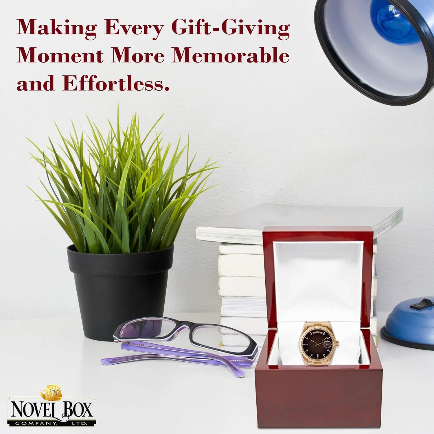 for Watch/Bangle 3.87x3.87x3.12 Inches with White Inside - Wooden Gift Boxes for Watch/Bangles - Mahogany congenial usher timely symbiotic raise catalyst Engagement Case for Weddings & Special Occasions Novel Box Cherrywood Red Jewelry Box 
