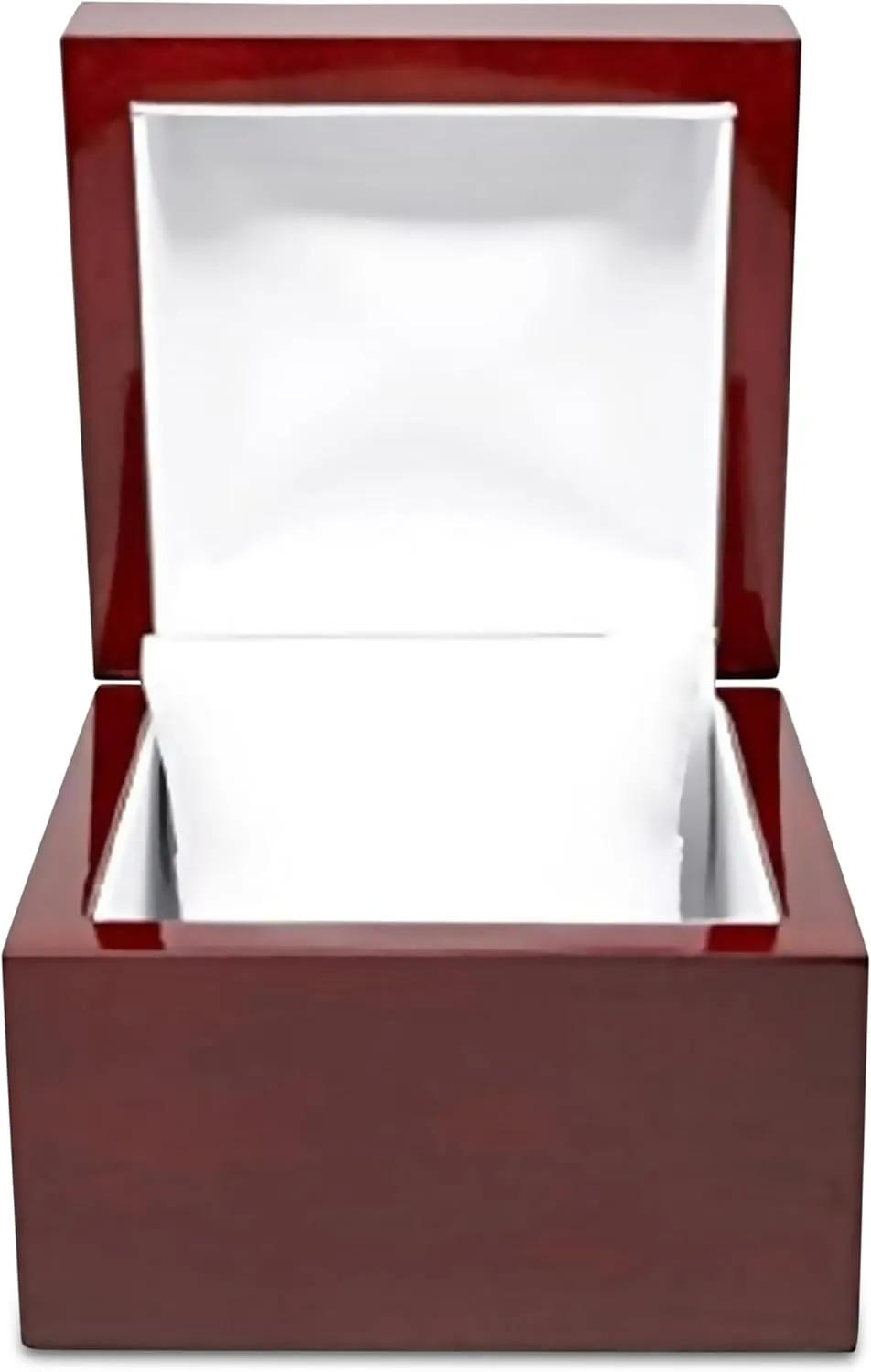 for Watch/Bangle 3.87x3.87x3.12 Inches with White Inside - Wooden Gift Boxes for Watch/Bangles - Mahogany congenial usher timely symbiotic raise catalyst Engagement Case for Weddings & Special Occasions Novel Box Cherrywood Red Jewelry Box 