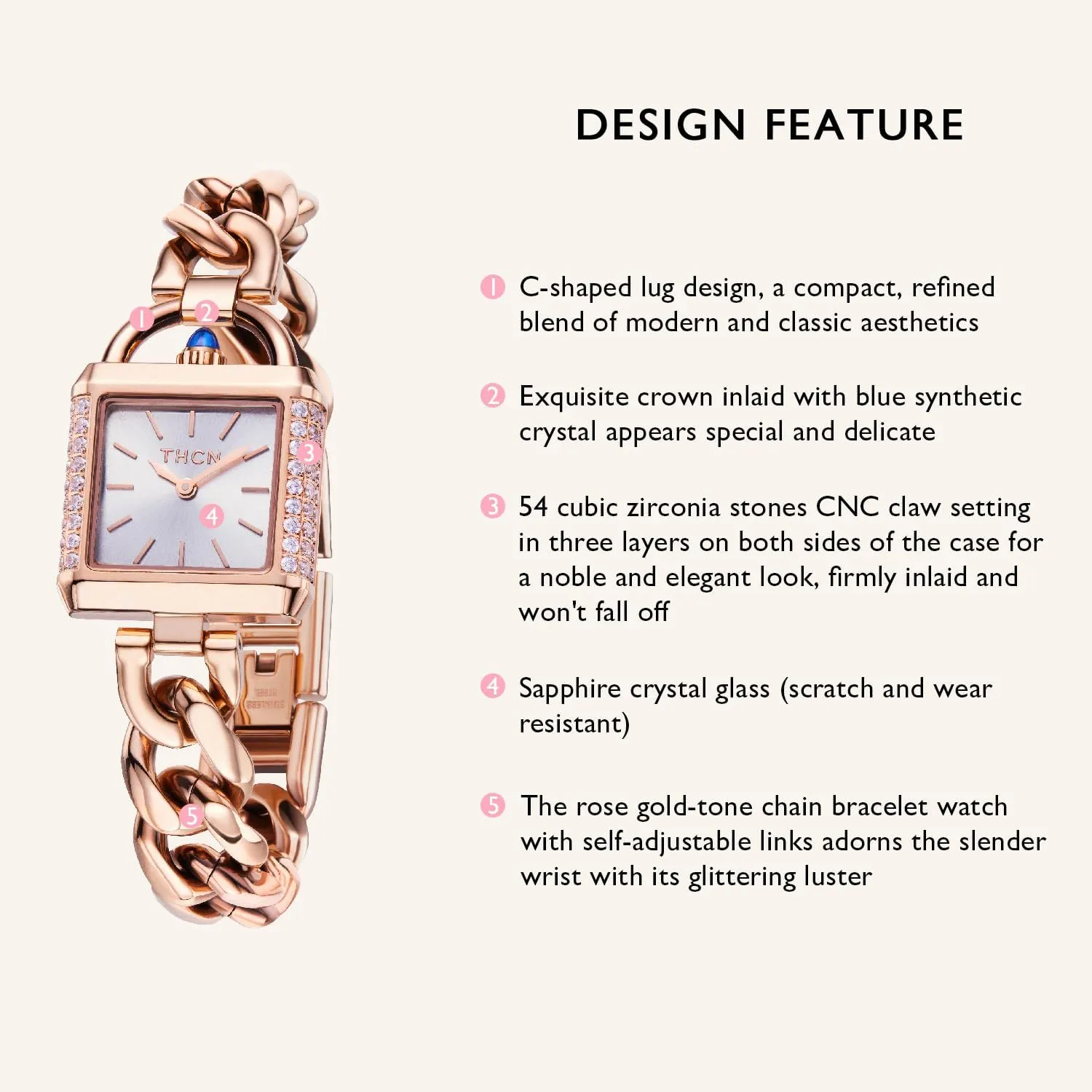 for Women Gold solar anvil phonograph pretension decomposition Bracelet Watches 