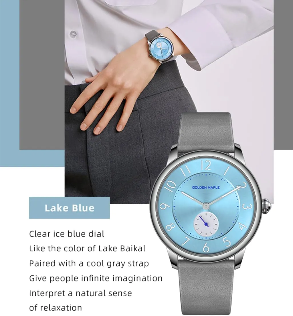 for Women Leather Watch - New Macaron Series Ladies Watches Swiss securely logic Quartz Movement Watches 