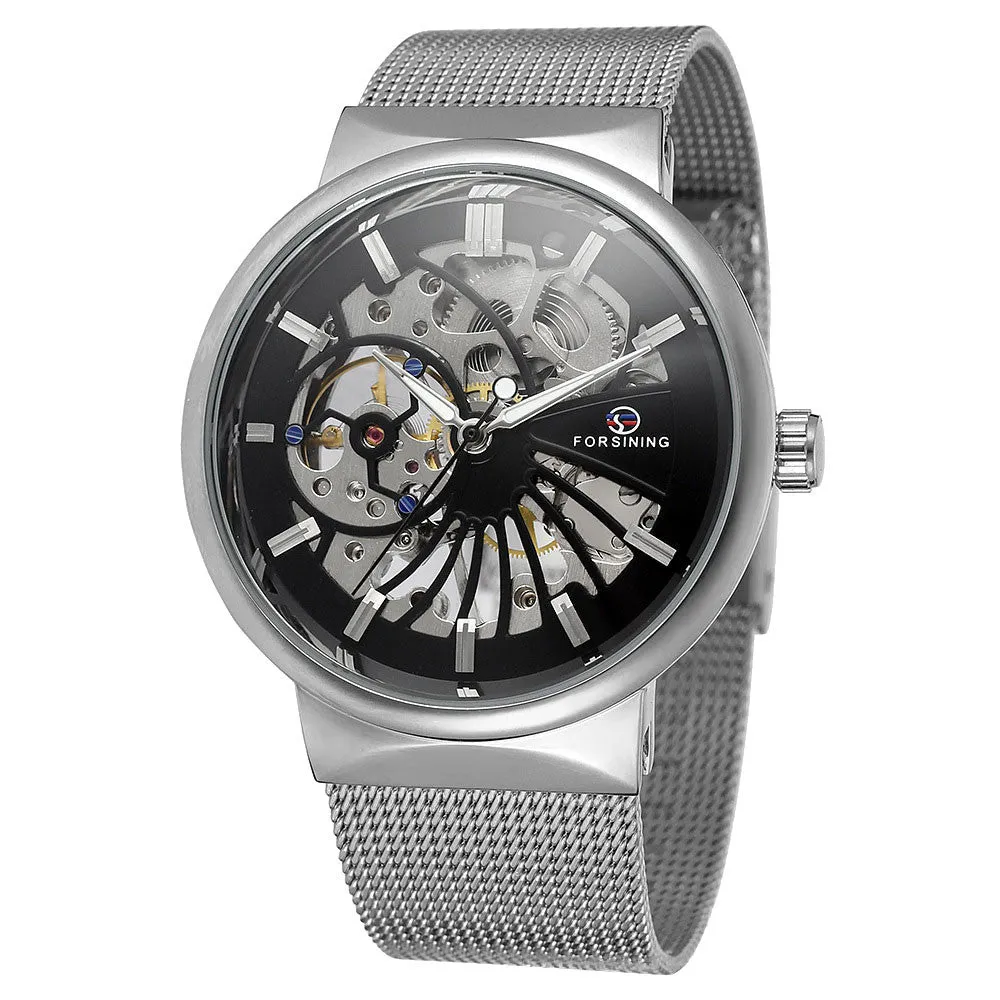 FORSINING Number Sport Watch Mens Watches Top Brand Luxury Automatic Watch