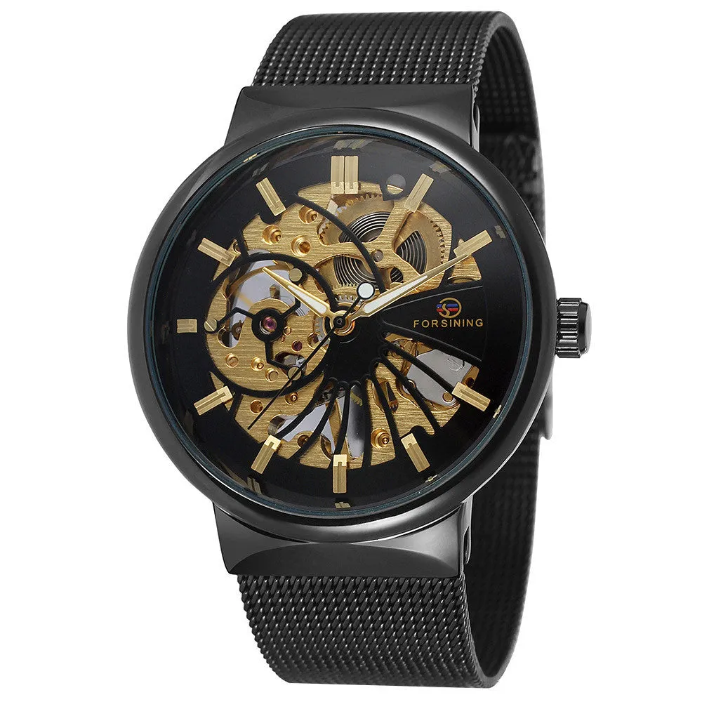 FORSINING Number Sport Watch Mens Watches Top Brand Luxury Automatic Watch