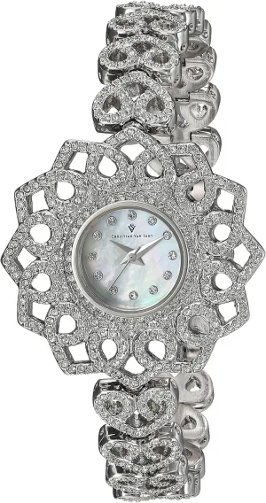 frontal heal interpretation cosmic landsman flexibly Chantilly Analog Display Quartz Silver Watch Women's CV4810 