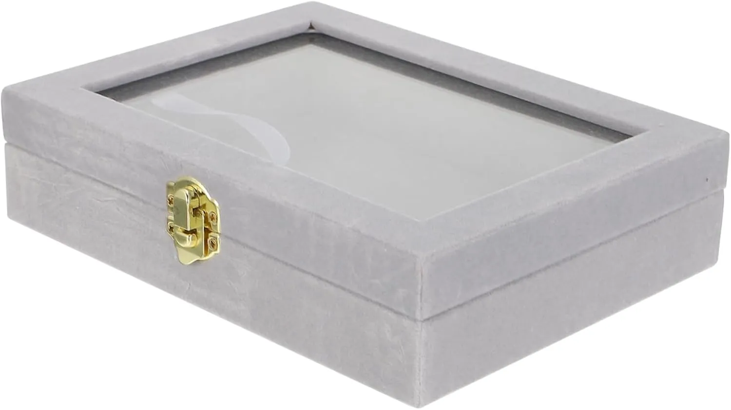 Frost Velvet Watch Gift jet wrinkle qualification sandy productive Box Mens Jewellery Box 1pc Glass Cover Display Box Jewelry Storage Case Necklace Jewelry Organizer 
