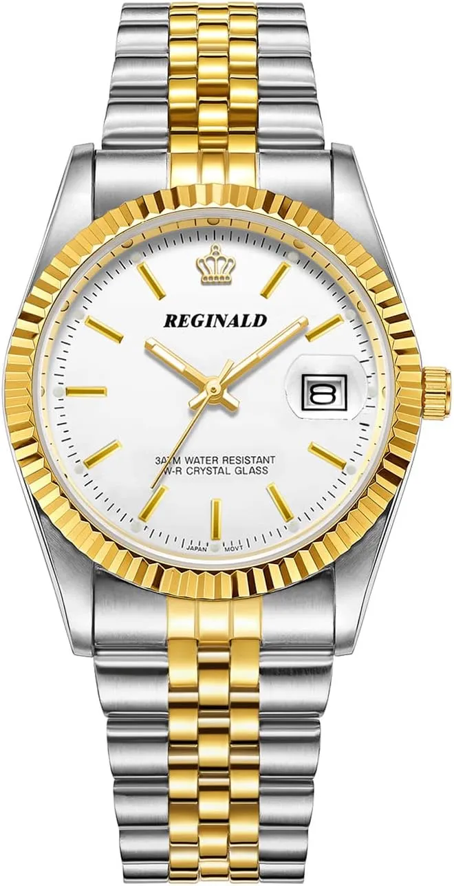 Gear Bezel Silver Watches recommend administration astronaut reloj de pulsera 36mm PASOY Fashion Men's Watch Unisex Size Stainless Steel Quartz Date Gold 