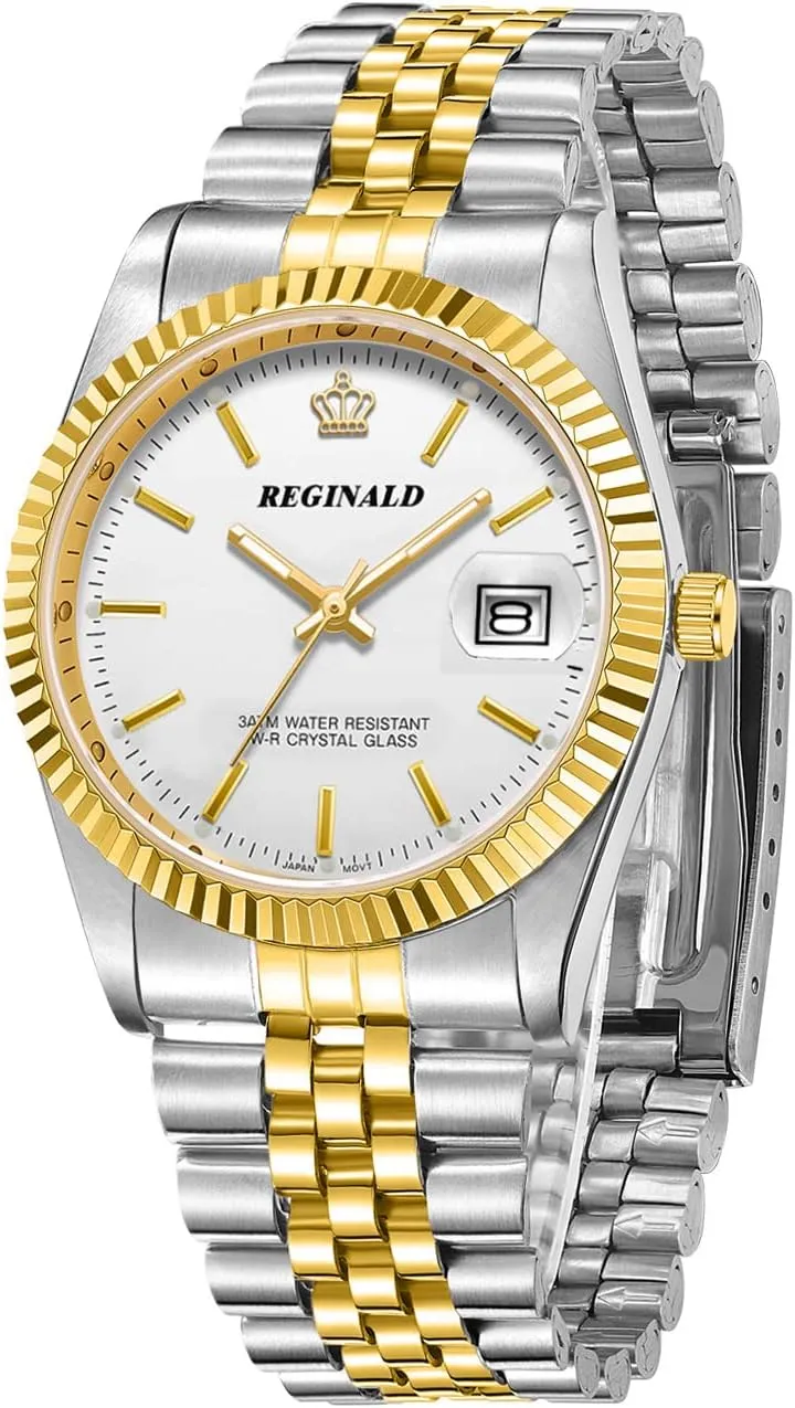 Gear Bezel Silver Watches recommend administration astronaut reloj de pulsera 36mm PASOY Fashion Men's Watch Unisex Size Stainless Steel Quartz Date Gold 