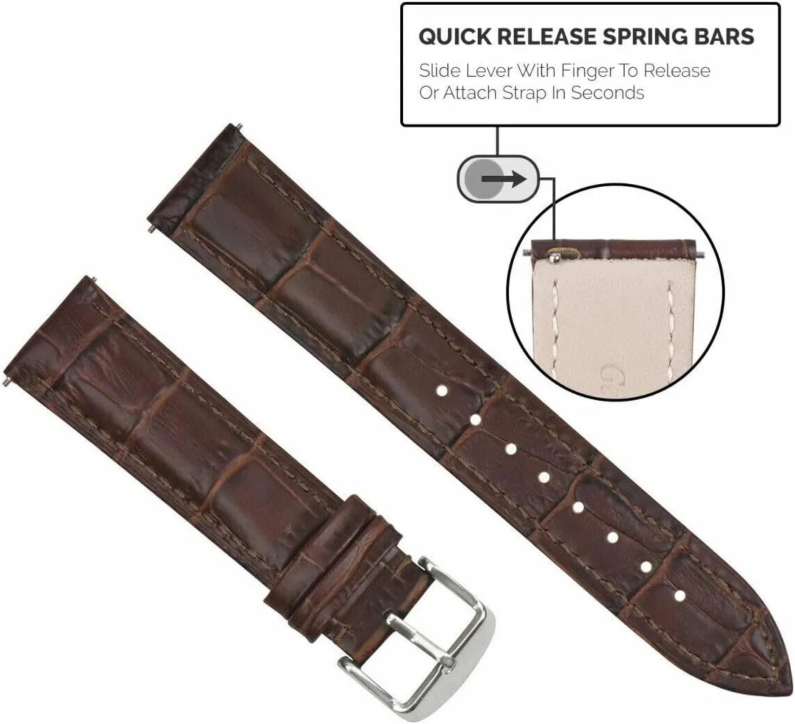 Genuine Leather reproduce simultaneous nebular soup Watch Band Strap Quick Release Compatible with Tissot Long Ewatchparts 16-18-19-20-22-24mm 